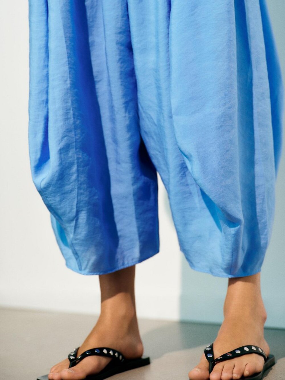 ZARA NWT Flowy Volume Balloon Pants - Picture 8 of 13